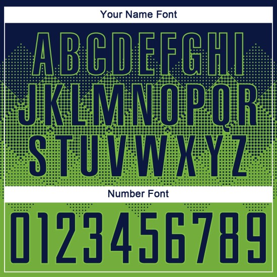 Fußball Custom Neon Jersey Grün Navy Sublimation Uniform