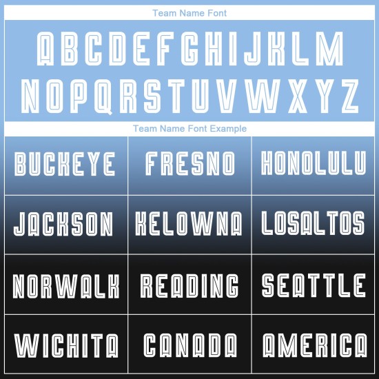 Blaue Fußballuniform Lange Sublimation Fashion Jersey Fade Light Weiß-Schwarz Custom Sleeve