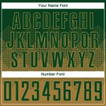 Grünes benutzerdefiniertes goldenes Uniform-Sublimationstrikot für alte Fußballer