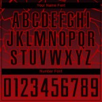 Benutzerdefinierte Jersey Linien Rot Fußball Sublimation Schwarz Uniform